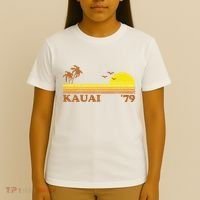 Vintage Kauai Beach Hawaii Retro Hawaiian Surfing 70s Gift T-Shirt thumb 4