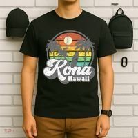 Vintage Kona Beach Hawaii Surf Hawaiian Surfing 70S T-Shirt thumb 6