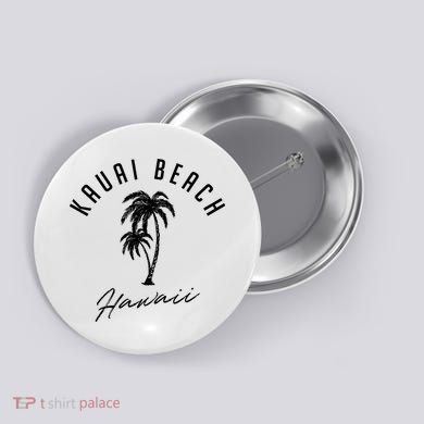 Vintage Kauai Beach Hawaii Button
