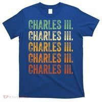 Vintage King Charles King Charles III Sunset Retro T-Shirt thumb 0
