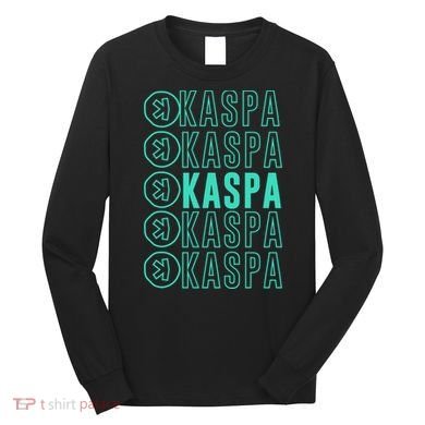 Vibrant Kaspa Crypto Colors Bold Kaspa Miner Kaspa Mining Crypto Bullrun Long Sleeve Shirt