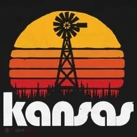 Vintage Kansas Distressed 80s Sun Windmill Graphic Kids Long Sleeve Shirt thumb 2