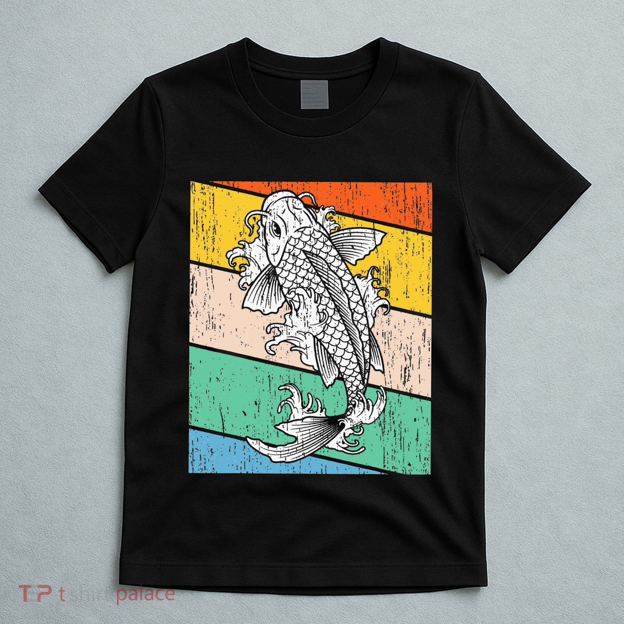 Vintage Koi Fish Japanese Art Funny Carp Asian Japan Lovers T-Shirt
