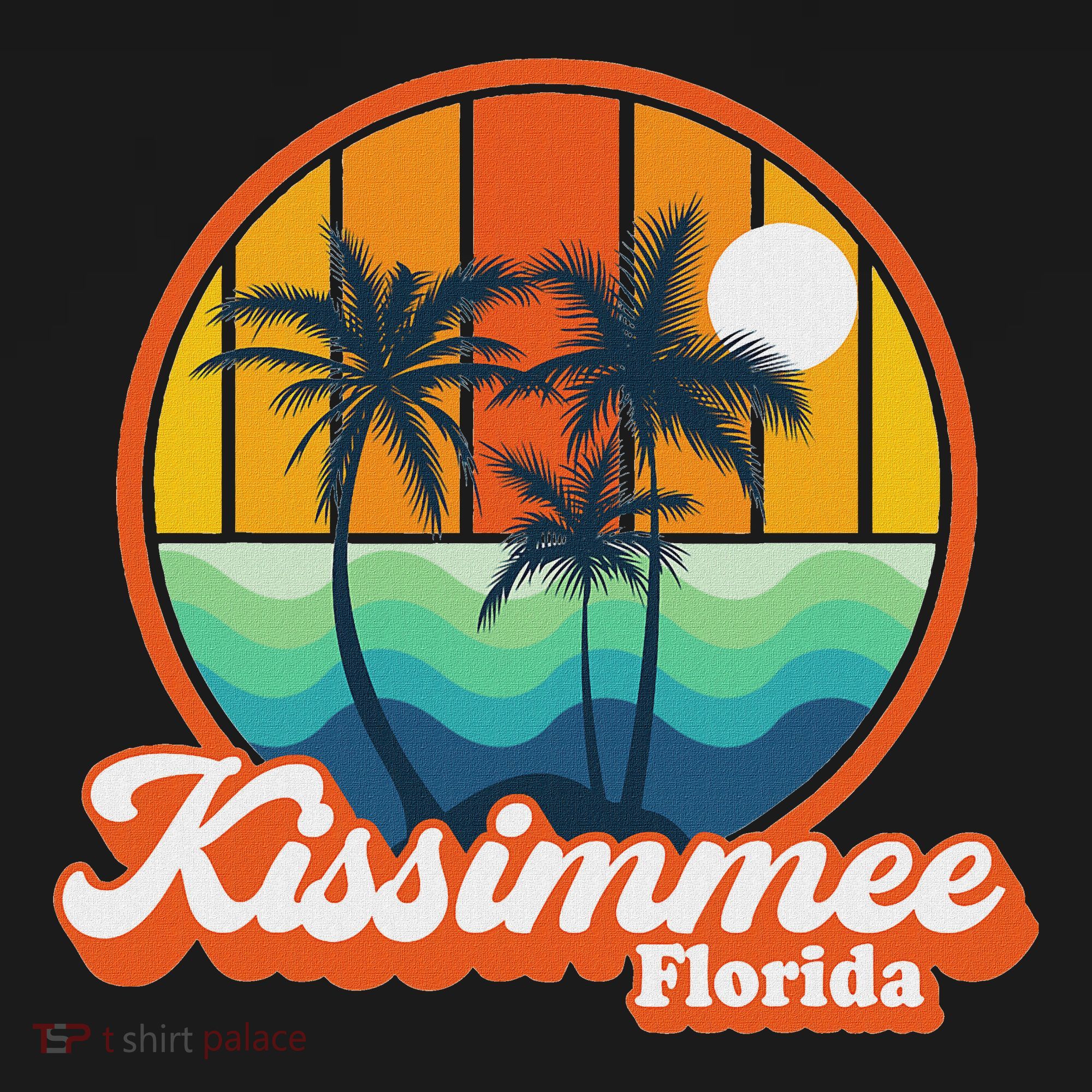 Vintage Kissimmee Florida Summer Vacation Beach Souvenirs T-Shirt