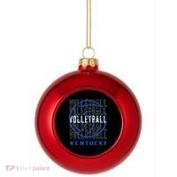 Volleyball Kentucky Gift Plastic Christmas Ball Ornament thumb 0