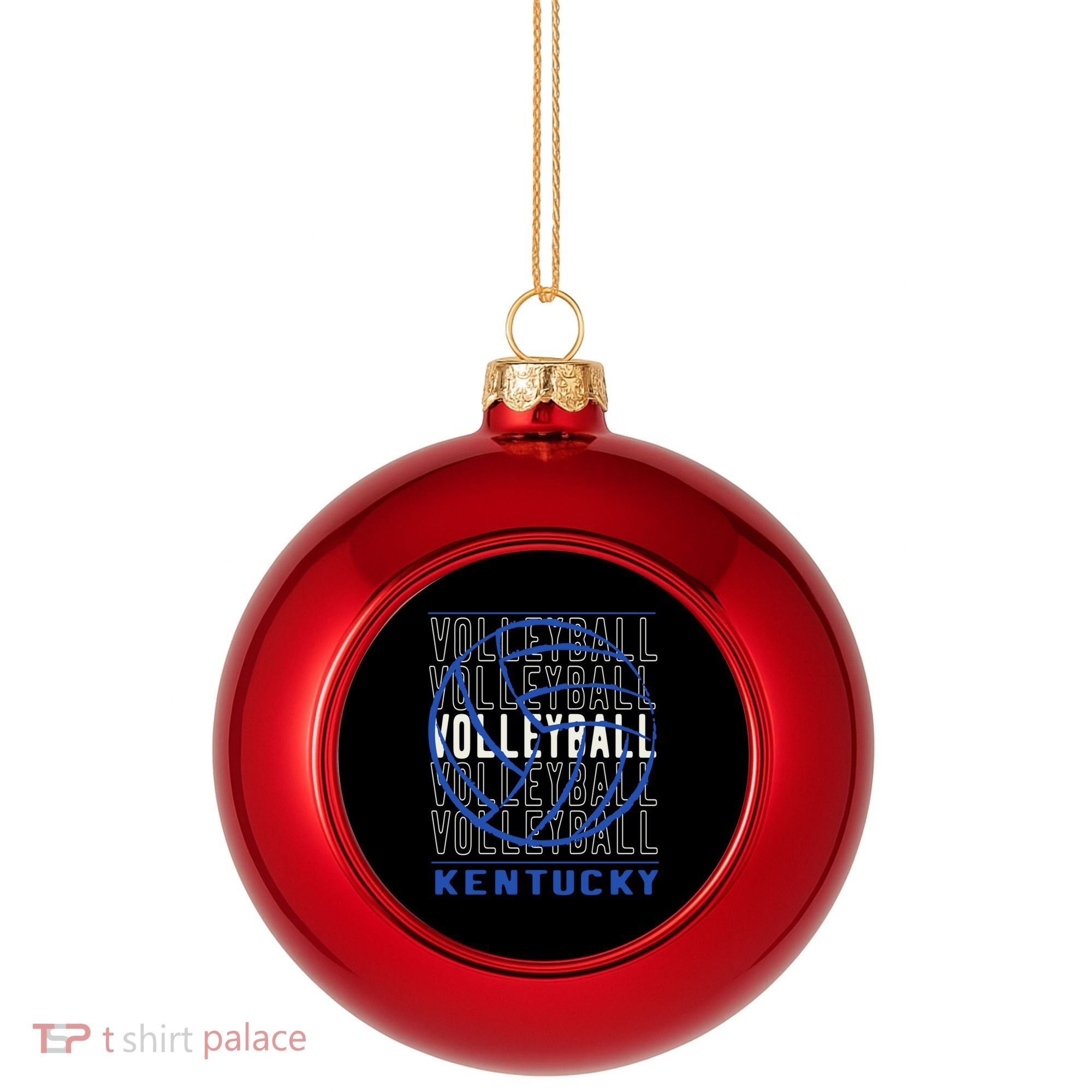 Volleyball Kentucky Gift Plastic Christmas Ball Ornament