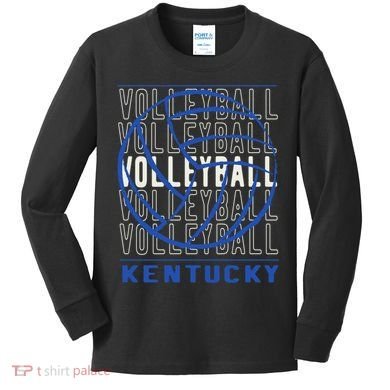 Volleyball Kentucky Gift Kids Long Sleeve Shirt