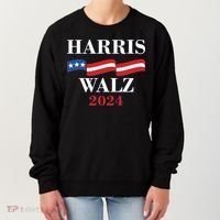 Vote Kamala Harris Tim Walz 2024 Election Women's Sweatshirt thumb 0