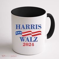 Vote Kamala Harris Tim Walz 2024 Election Coffee Mug thumb 1