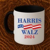 Vote Kamala Harris Tim Walz 2024 Election Coffee Mug thumb 2