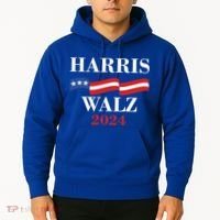 Vote Kamala Harris Tim Walz 2024 Election Hoodie thumb 2