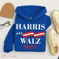 Vote Kamala Harris Tim Walz 2024 Election Hoodie thumb 4
