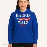 Vote Kamala Harris Tim Walz 2024 Election Hoodie thumb 5