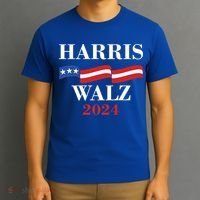 Vote Kamala Harris Tim Walz 2024 Election T-Shirt thumb 3