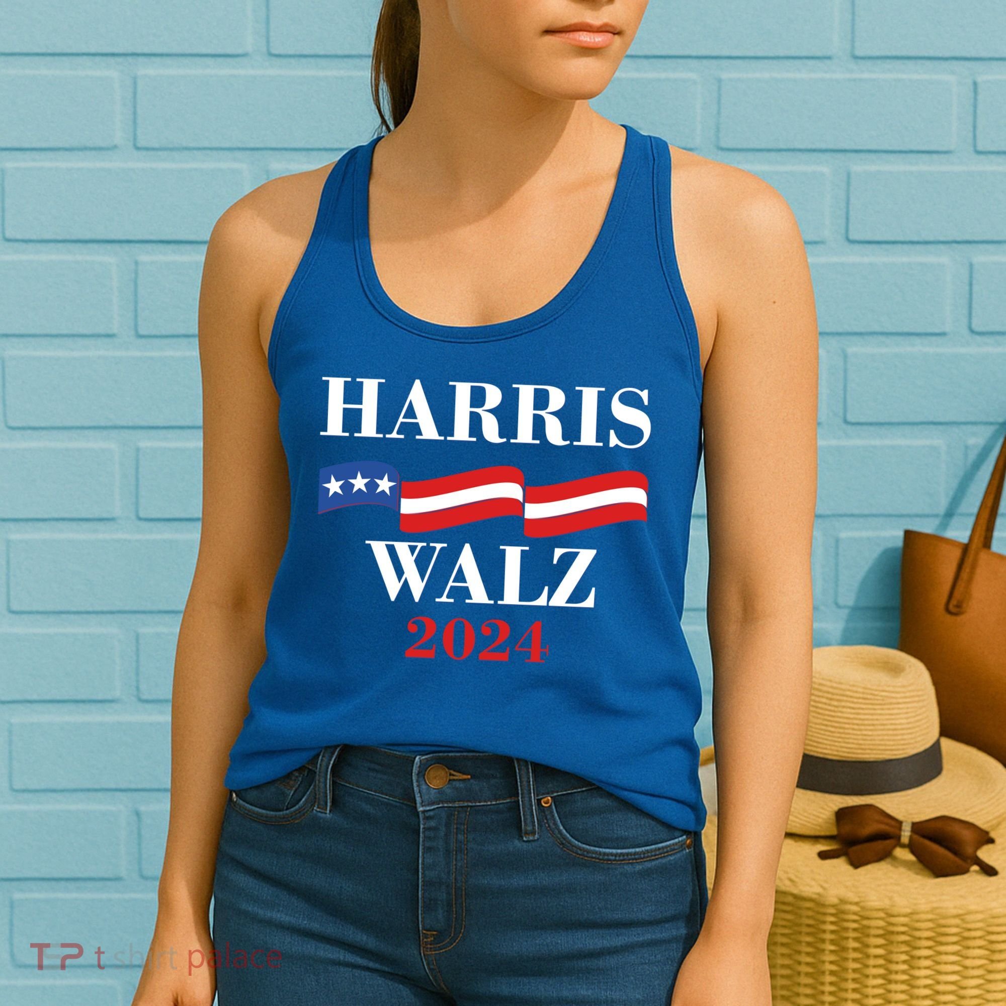 Vote Kamala Harris Tim Walz 2024 Election Women's Tank Top