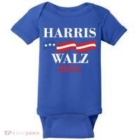 Vote Kamala Harris Tim Walz 2024 Election Baby Bodysuit thumb 0