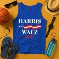 Vote Kamala Harris Tim Walz 2024 Election Tank Top thumb 4
