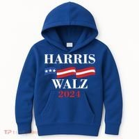 Vote Kamala Harris Tim Walz 2024 Election Kids Hoodie thumb 0