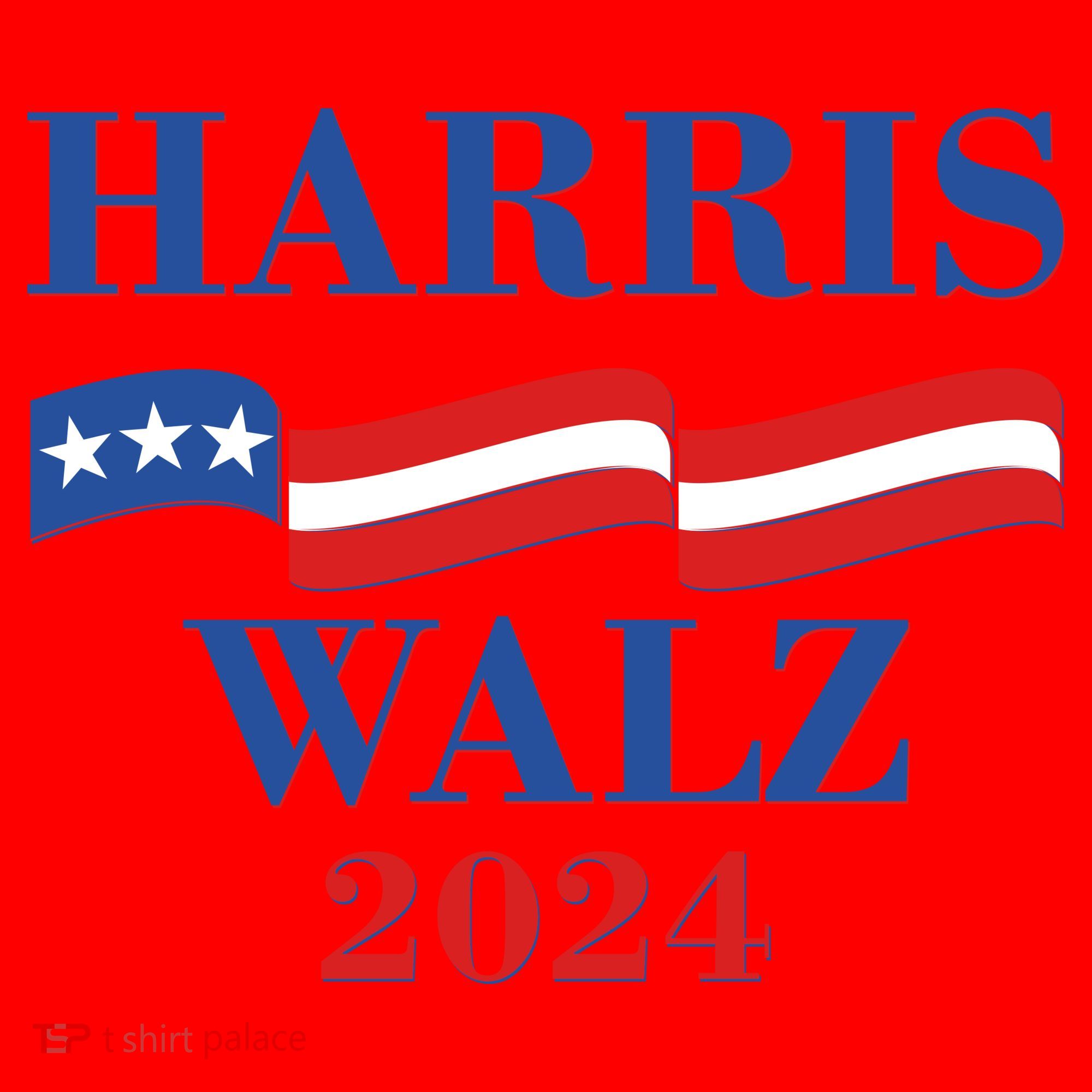 Vote Kamala Harris Tim Walz 2024 Election Santa Hat