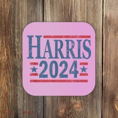 Vintage Kamala Harris 2024 Coaster