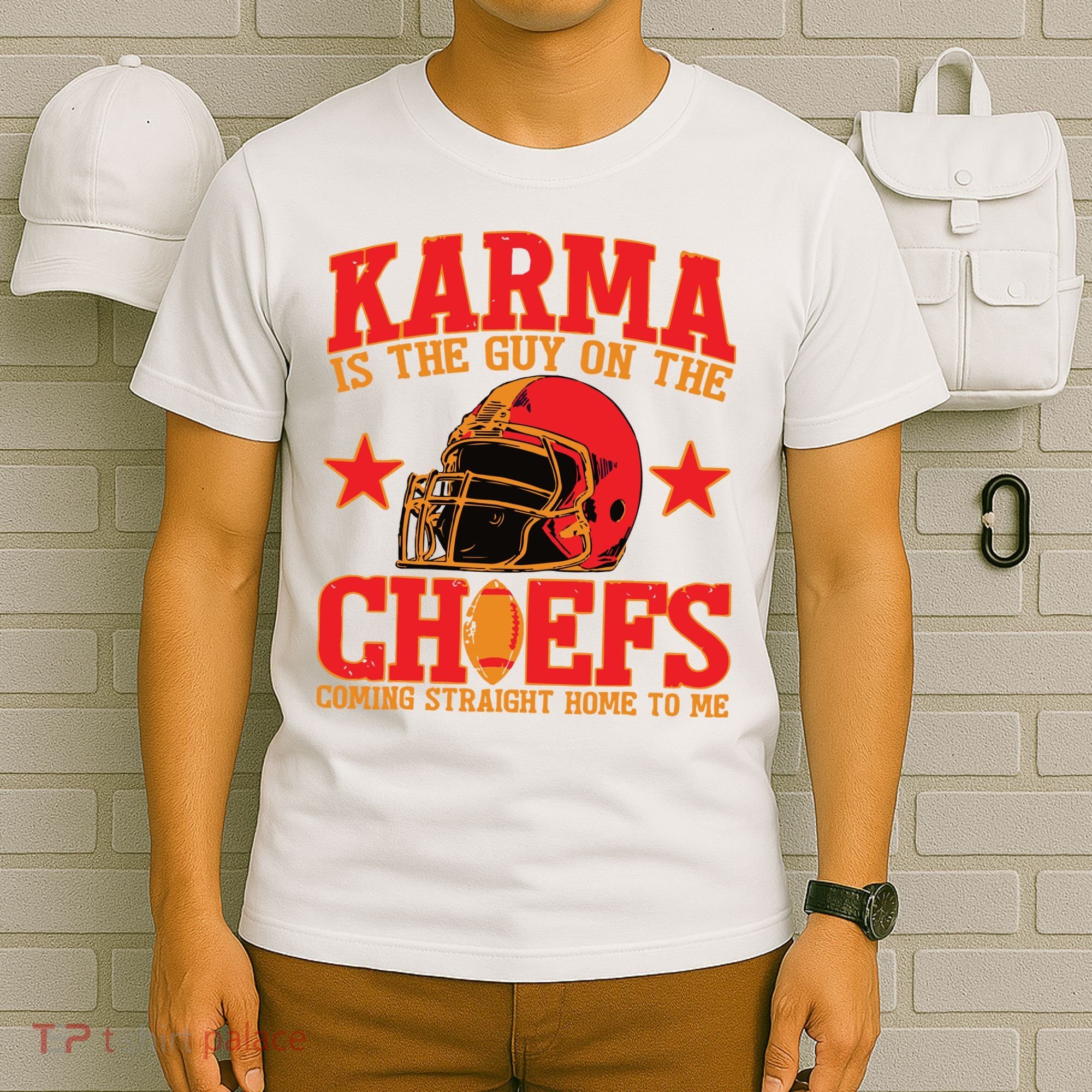 Vintage Karma Is The Guy On The Chief Football T-Shirt