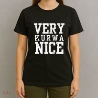 Very Kurwa Nice Retro Text Funny T-Shirt thumb 4