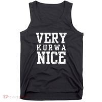 Very Kurwa Nice Retro Text Funny Tank Top thumb 0