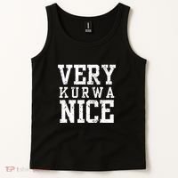 Very Kurwa Nice Retro Text Funny Tank Top thumb 2