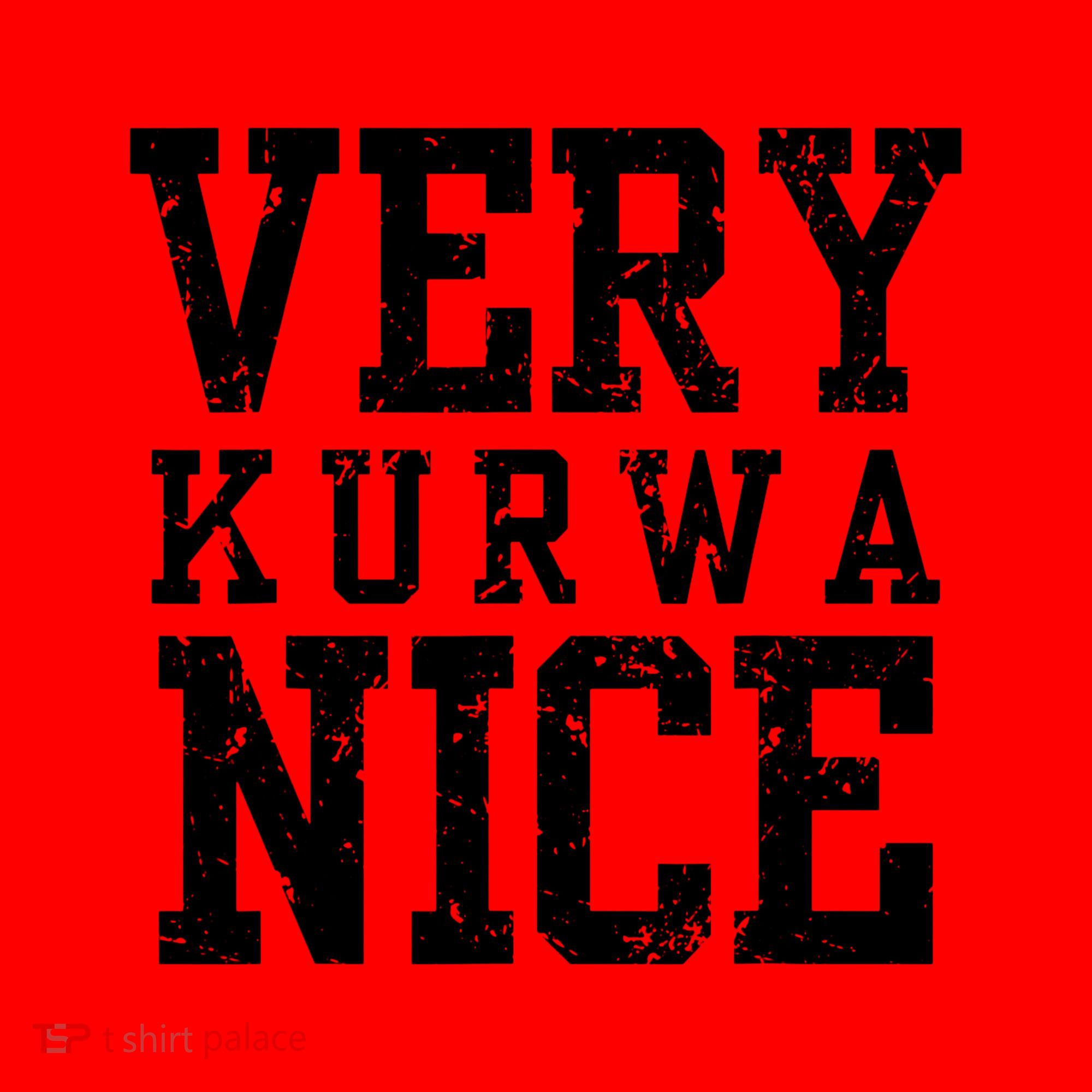 Very Kurwa Nice Retro Text Funny Santa Hat