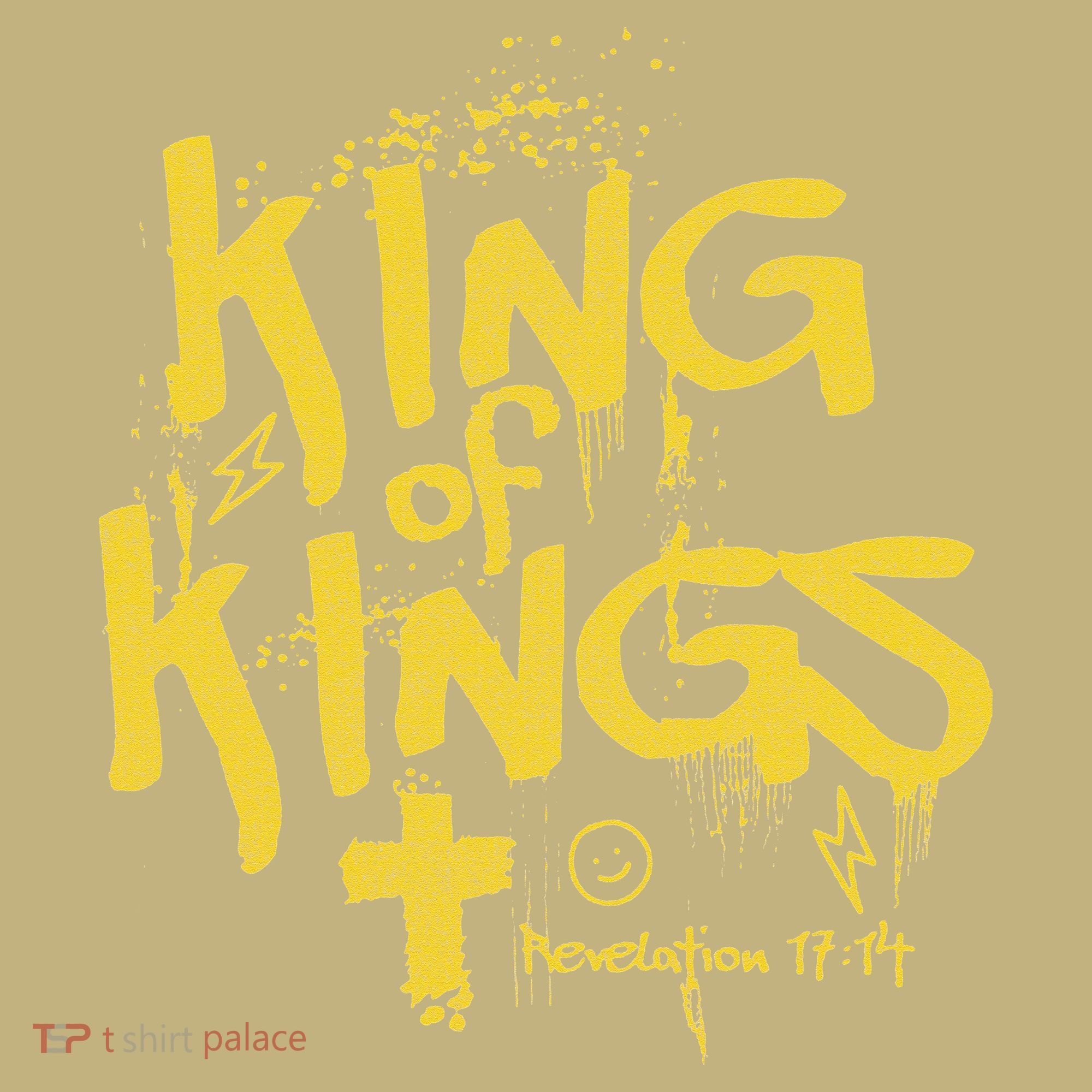 Vintage King Of Kings Graffiti Revelation 17 14 Jesus Faith T-Shirt