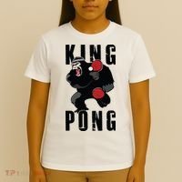 Vintage King Pong Ping Pong Table Tennis Player Game Gift T-Shirt thumb 4