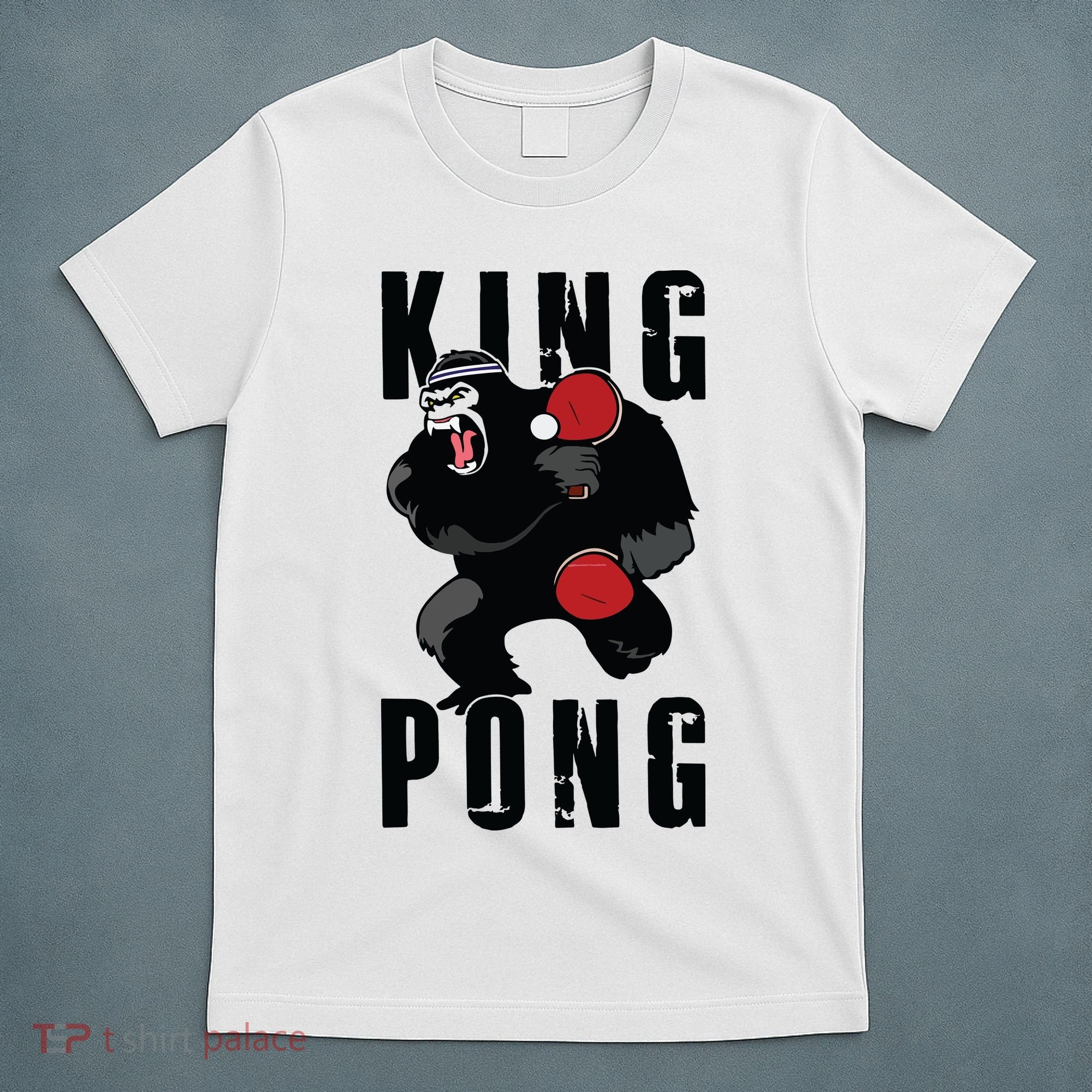 Vintage King Pong Ping Pong Table Tennis Player Game Gift T-Shirt