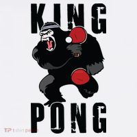 Vintage King Pong Ping Pong Table Tennis Player Game Gift T-Shirt thumb 7