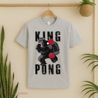 Vintage King Pong Ping Pong Table Tennis Player Game T-Shirt thumb 2