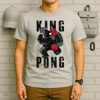 Vintage King Pong Ping Pong Table Tennis Player Game T-Shirt thumb 6