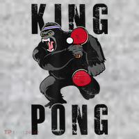 Vintage King Pong Ping Pong Table Tennis Player Game T-Shirt thumb 7