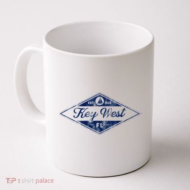 Vintage Key West Florida Keys Established 1828 Beach Boating Coffee Mug