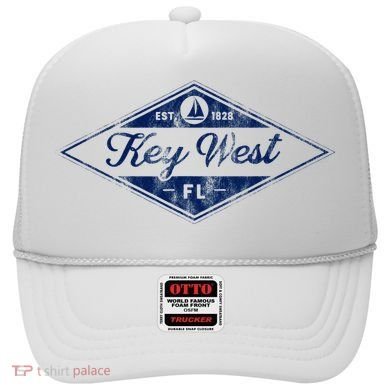 Vintage Key West Florida Keys Established 1828 Beach Boating Hat