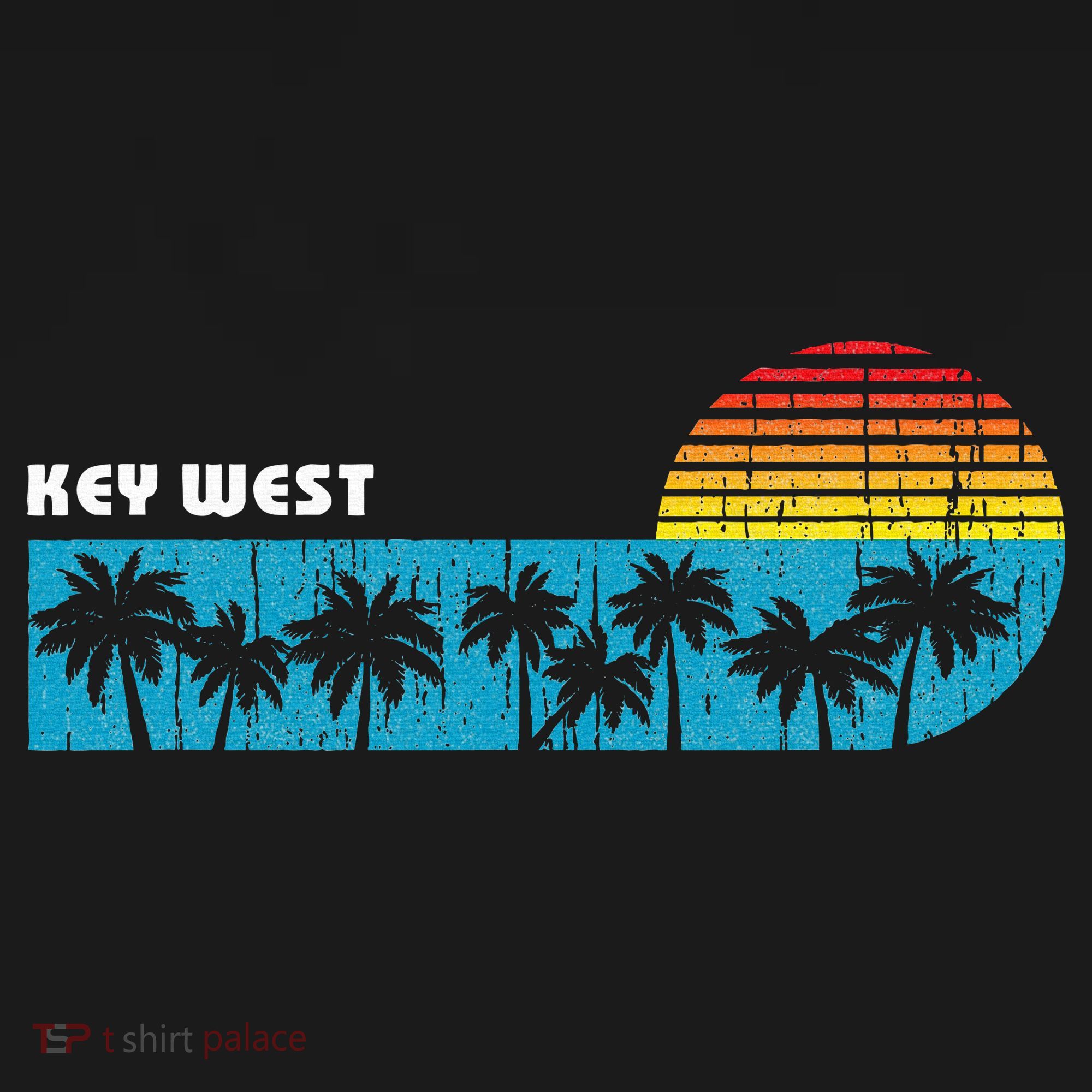 Vintage Key West Florida Keys Vacation Souvenir T-Shirt