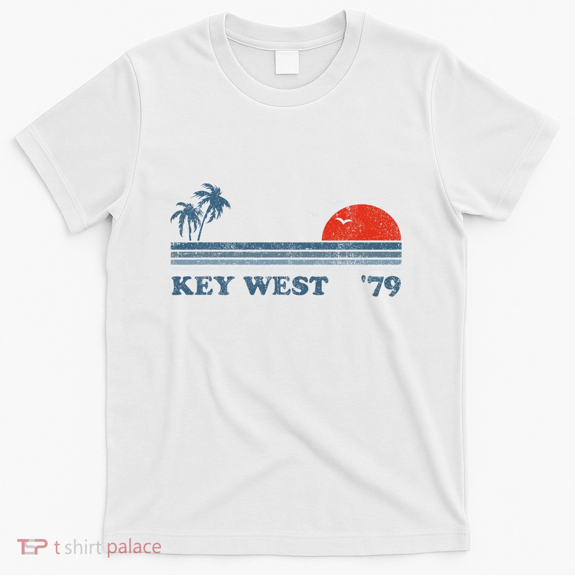 Vintage Key West Florida Beach Retro Sunset Keys 70S Gift T-Shirt