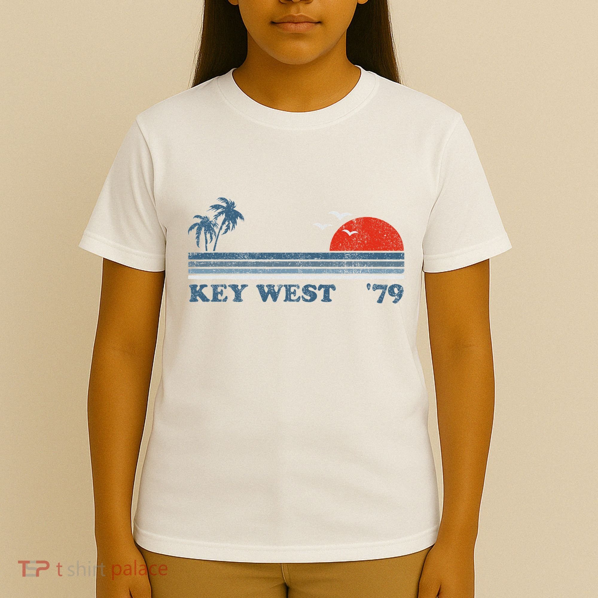 Vintage Key West Florida Beach Retro Sunset Keys 70S Gift T-Shirt