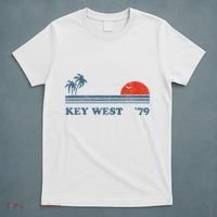 Vintage Key West Florida Beach Retro Sunset Keys 70S Gift T-Shirt thumb 5