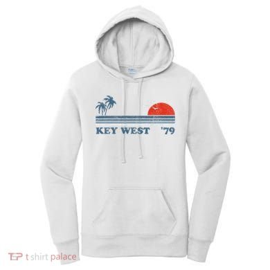 Vintage Key West Florida Beach Retro Sunset Keys 70S Gift Women's Hoodie