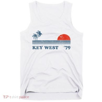 Vintage Key West Florida Beach Retro Sunset Keys 70S Gift Tank Top