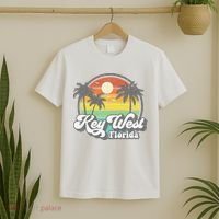Vintage Key West Florida Keys Retro 70's Beach Vacation Gift T-Shirt thumb 2
