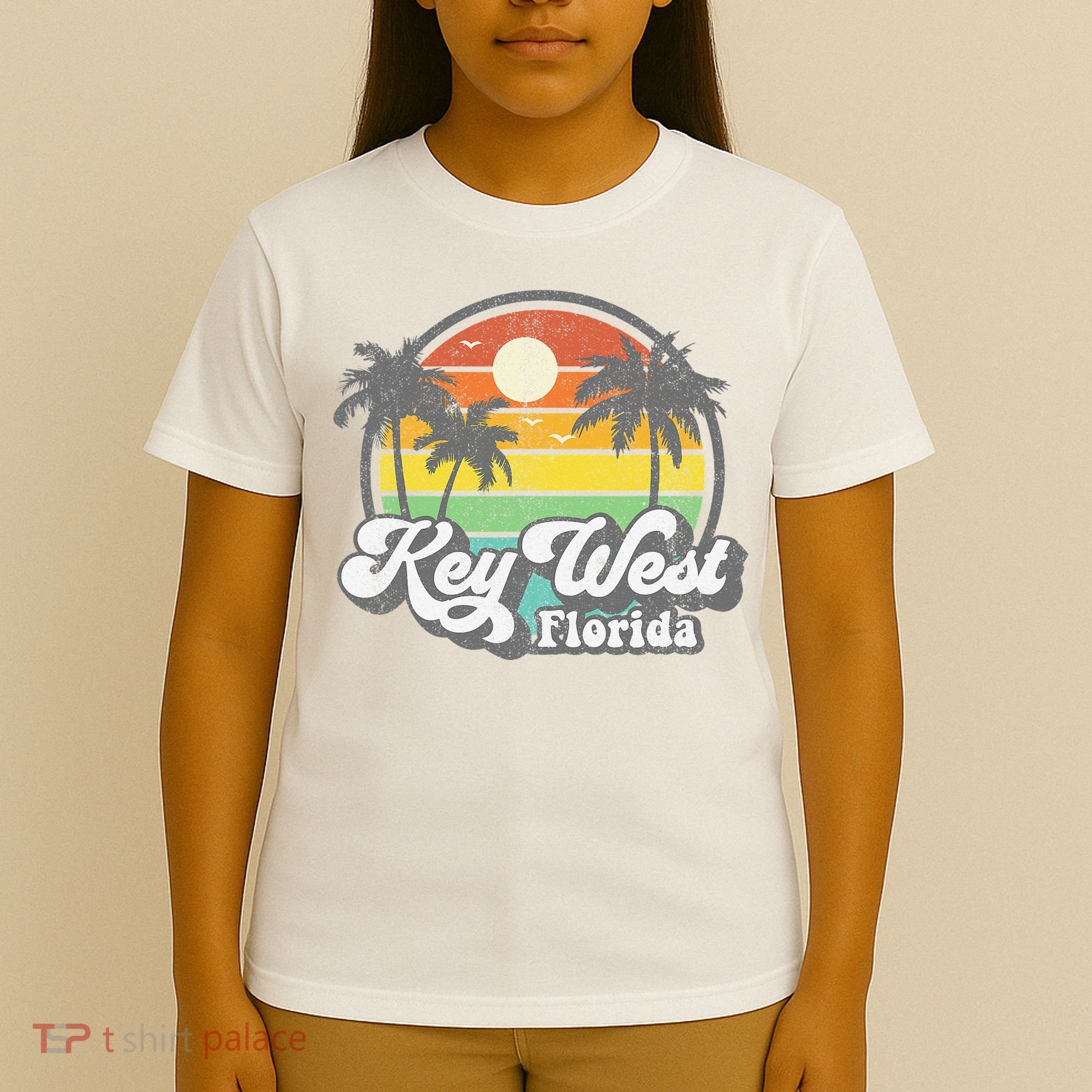 Vintage Key West Florida Keys Retro 70's Beach Vacation Gift T-Shirt