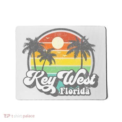 Vintage Key West Florida Keys Retro 70's Beach Vacation Gift Mousepad