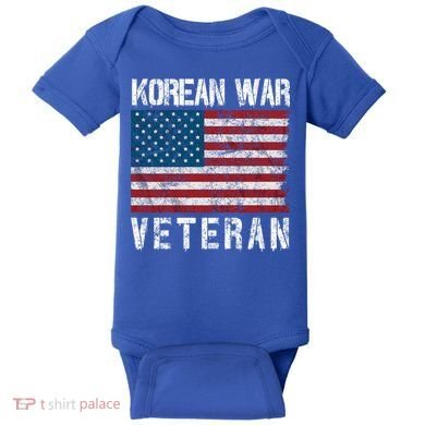 Vintage Korean War Veteran Gift Baby Bodysuit