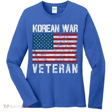 Vintage Korean War Veteran Gift Women's Long Sleeve Shirt