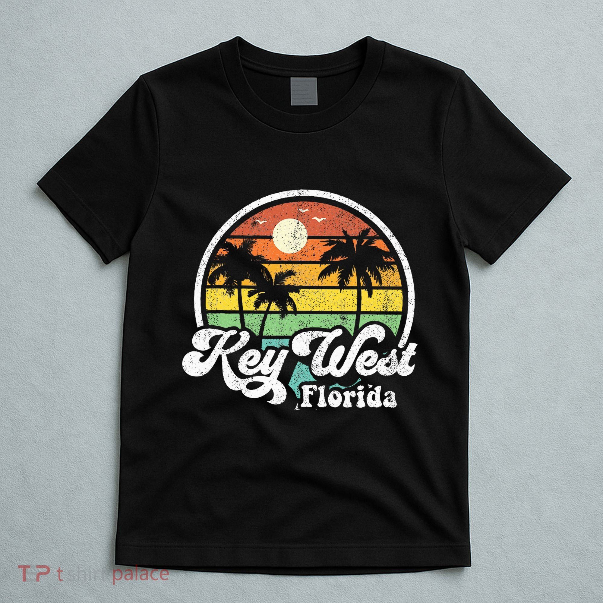 Vintage Key West Florida Keys Retro 70S Beach T-Shirt